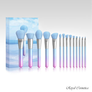 Docolor Breathing Crystal Makeup Brushes - 14pc