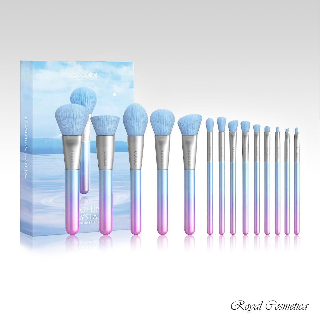 Docolor Breathing Crystal Makeup Brushes - 14pc